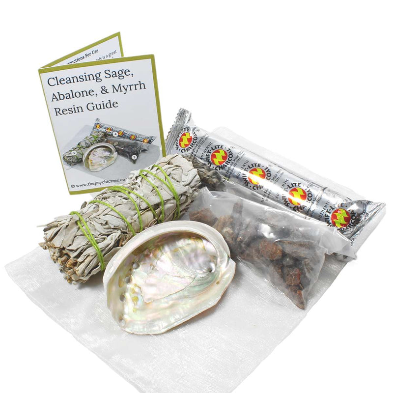 Cleansing Sage, Abalone & Myrrh Resin Pack