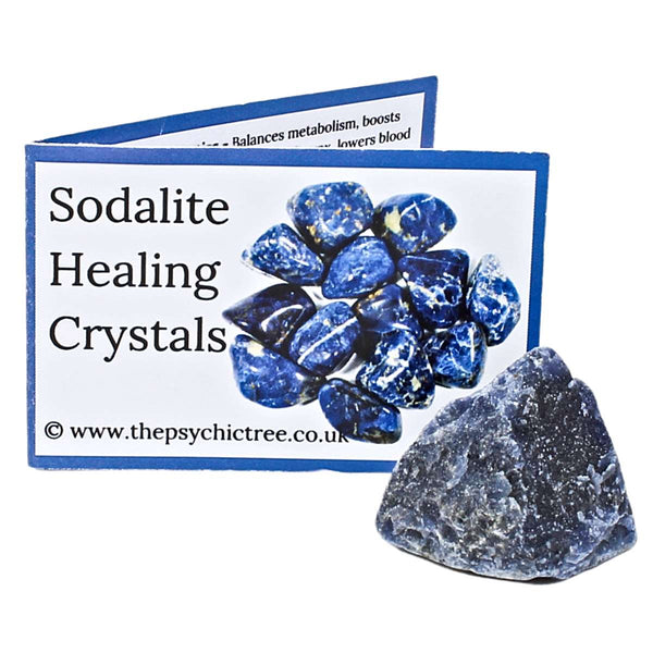 Sodalite Rough Crystal & Guide Pack