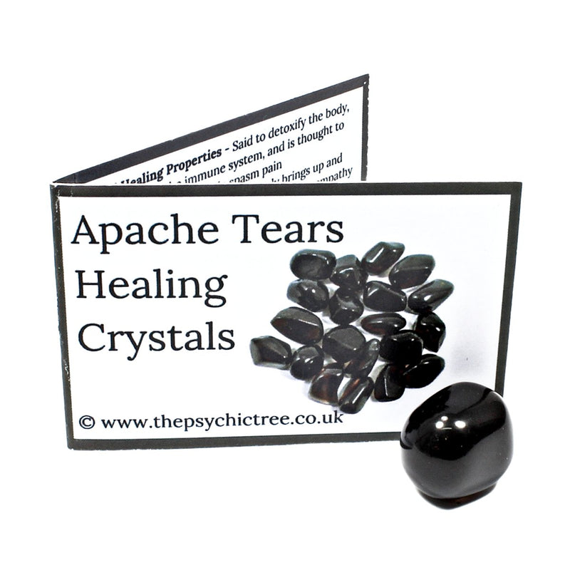 Apache Tears Polished Tumblestone Healing Crystals (Small)