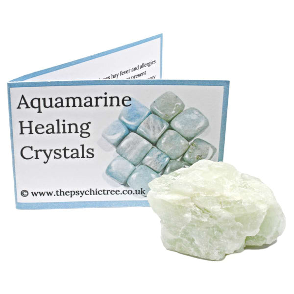 Aquamarine Rough Crystal & Guide Pack
