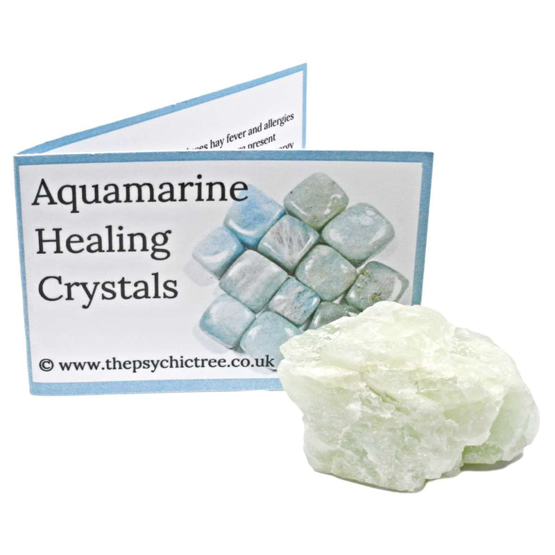 Aquamarine Rough Crystal & Guide Pack