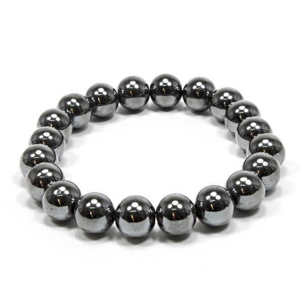 Hematite Bead Bracelet 10mm