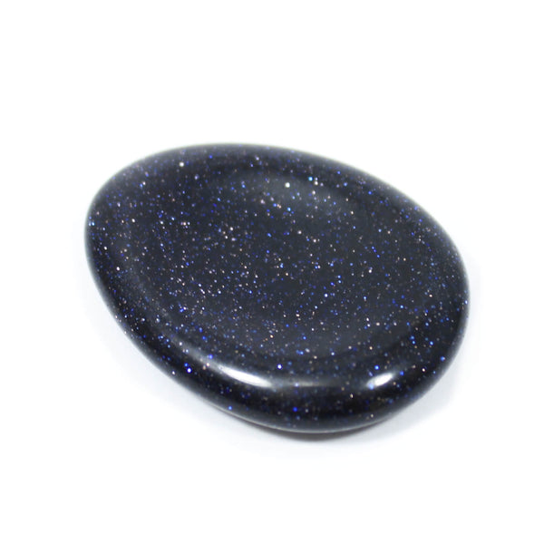 Blue Goldstone Worry Stone