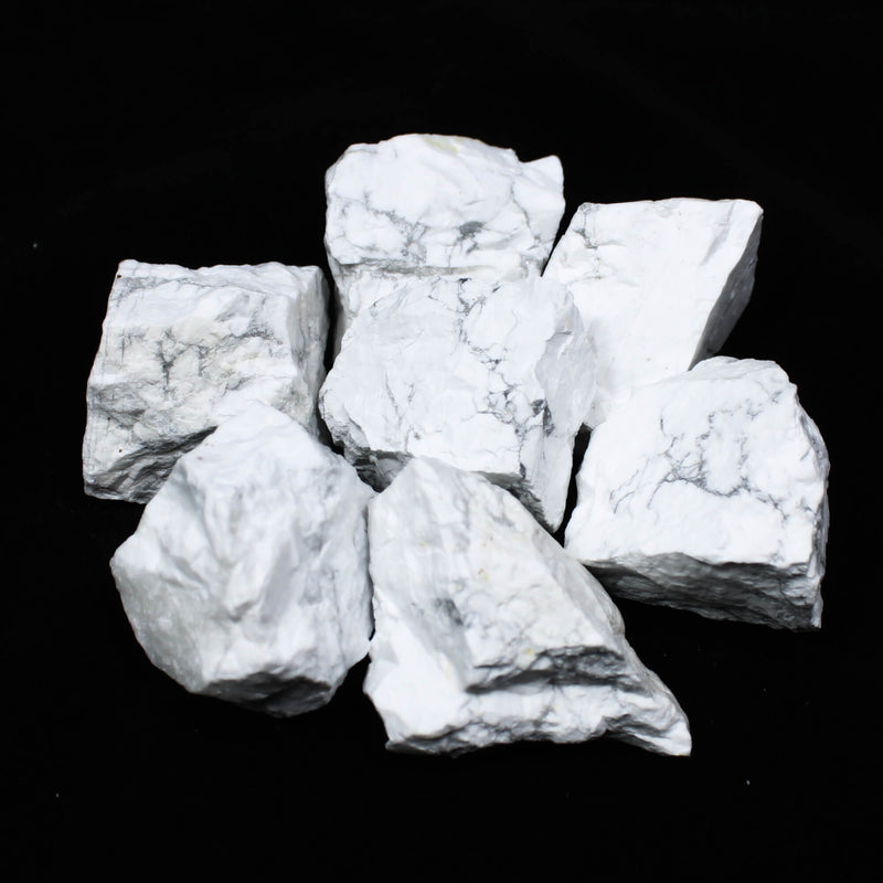 White Howlite Rough Healing Crystal