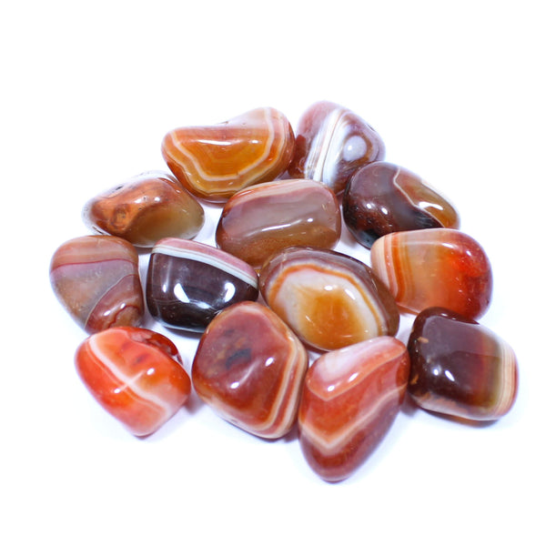 Red Banded Agate Polished Tumblestone Healing Crystal