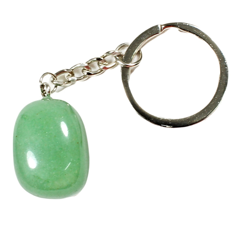 Green Aventurine Tumblestone Keyring