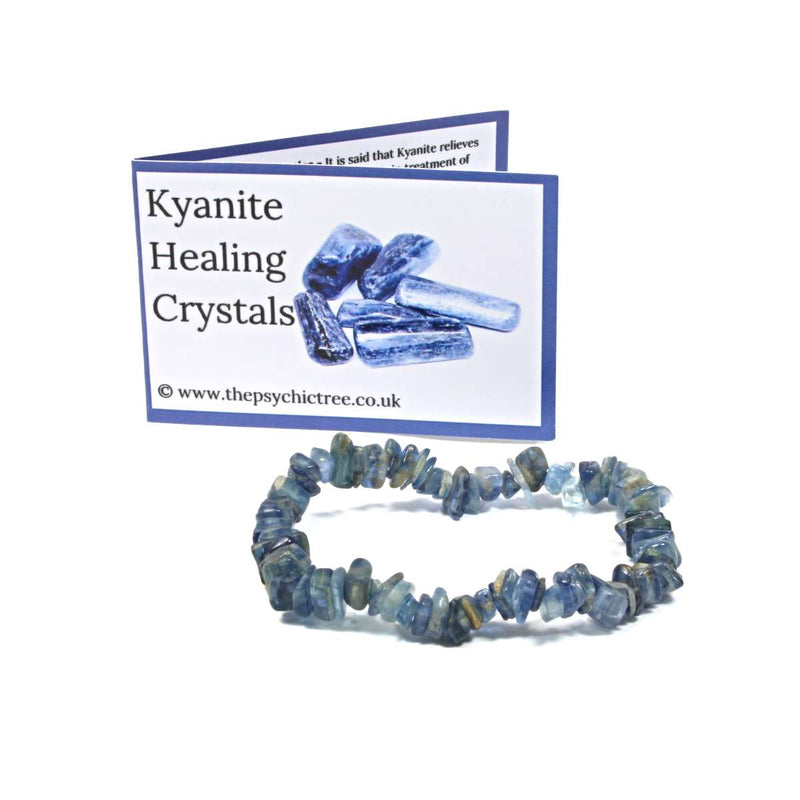 Kyanite Stone Chip Bracelet