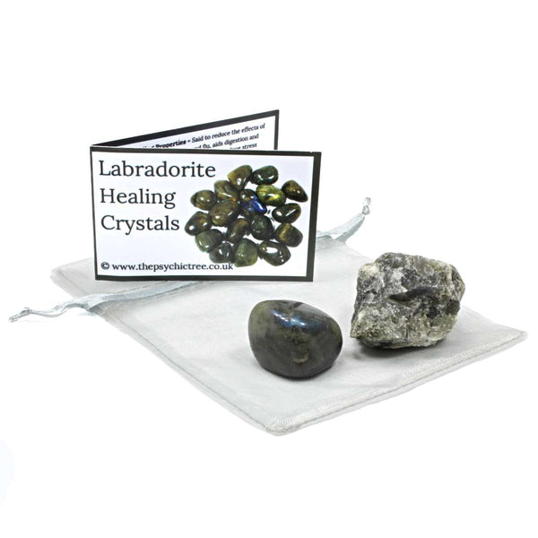 Labradorite Rough 'n' Tumble Crystal Pack