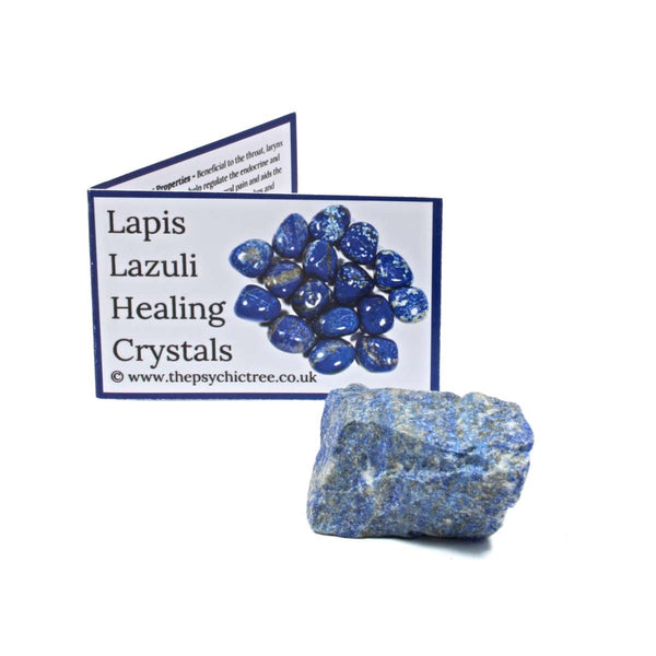 Lapis Lazuli Rough Crystal & Guide Pack