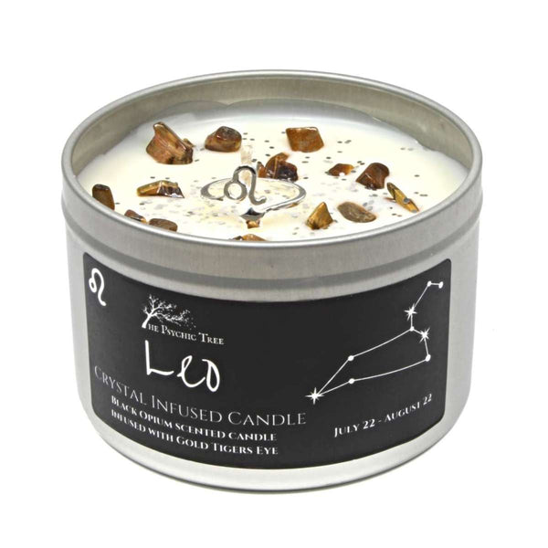 Leo - Crystal & Jewellery Scented Zodiac Candle