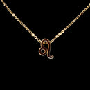 Leo Zodiac Gold Necklace