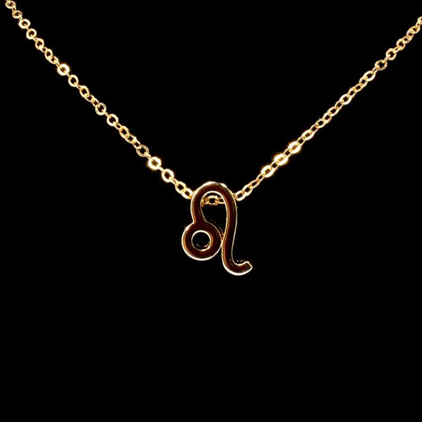 Leo Zodiac Gold Necklace