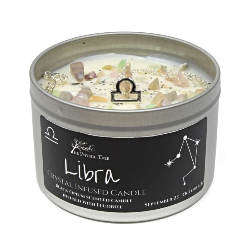 Libra - Crystal & Jewellery Scented Zodiac Candle