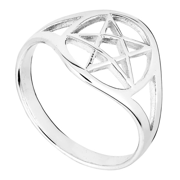 Pentagram Ring  - Sterling Silver