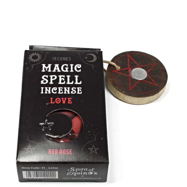 Magic Spell Incense Cones & Holder - Love