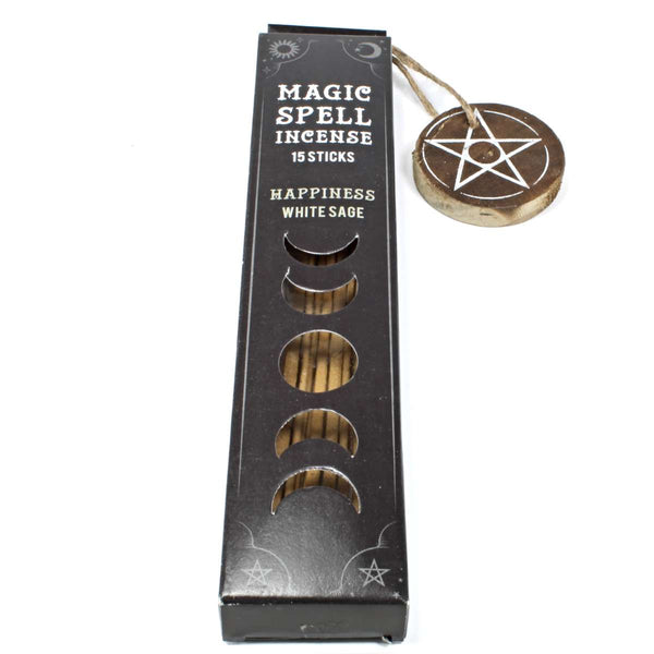 Magic Spell Incense Sticks & Holder - Happiness