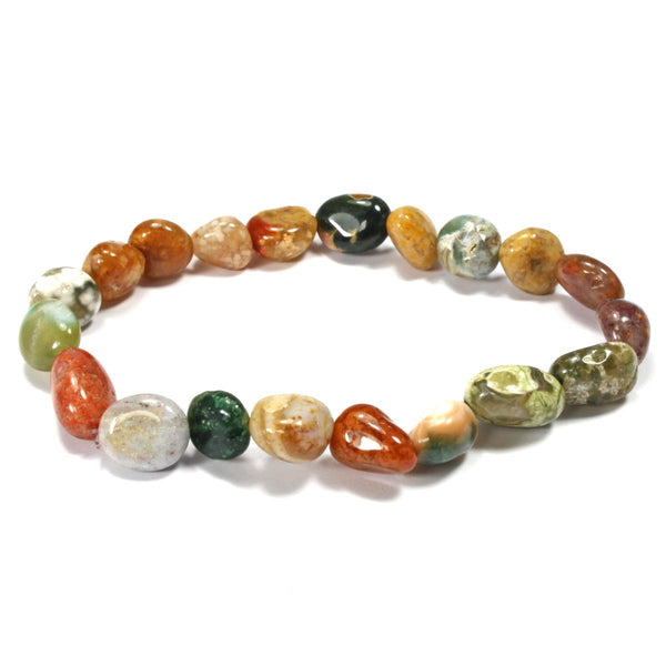 Ocean Jasper Tumblestone Bracelet