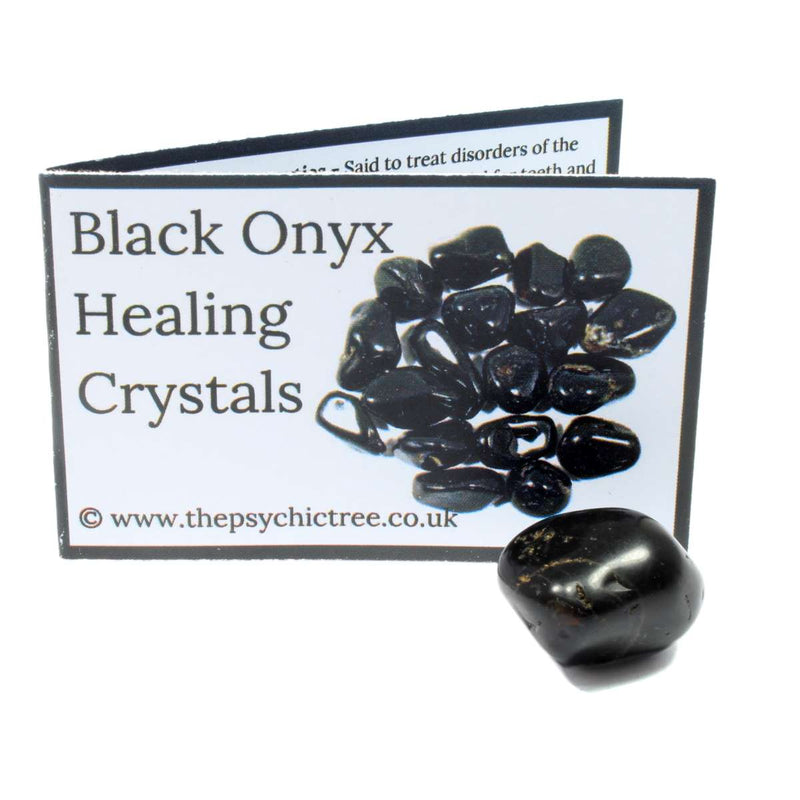 Black Onyx Polished Tumblestone Healing Crystals