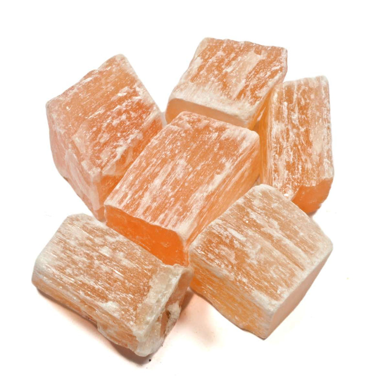 Orange Selenite Rough Healing Crystal
