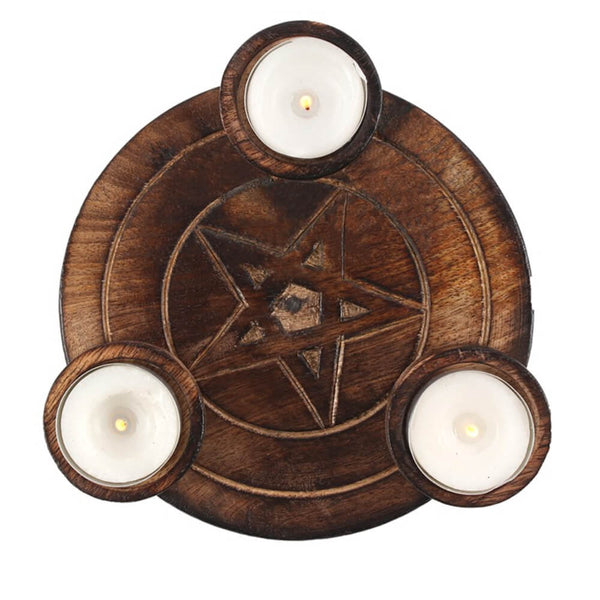 Pentagram Tealight Candle Holder