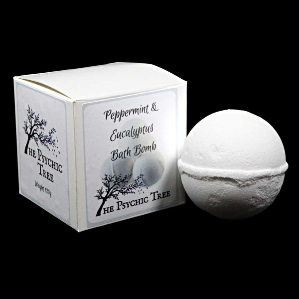 Peppermint & Eucalyptus Essential Oil Bath Bomb