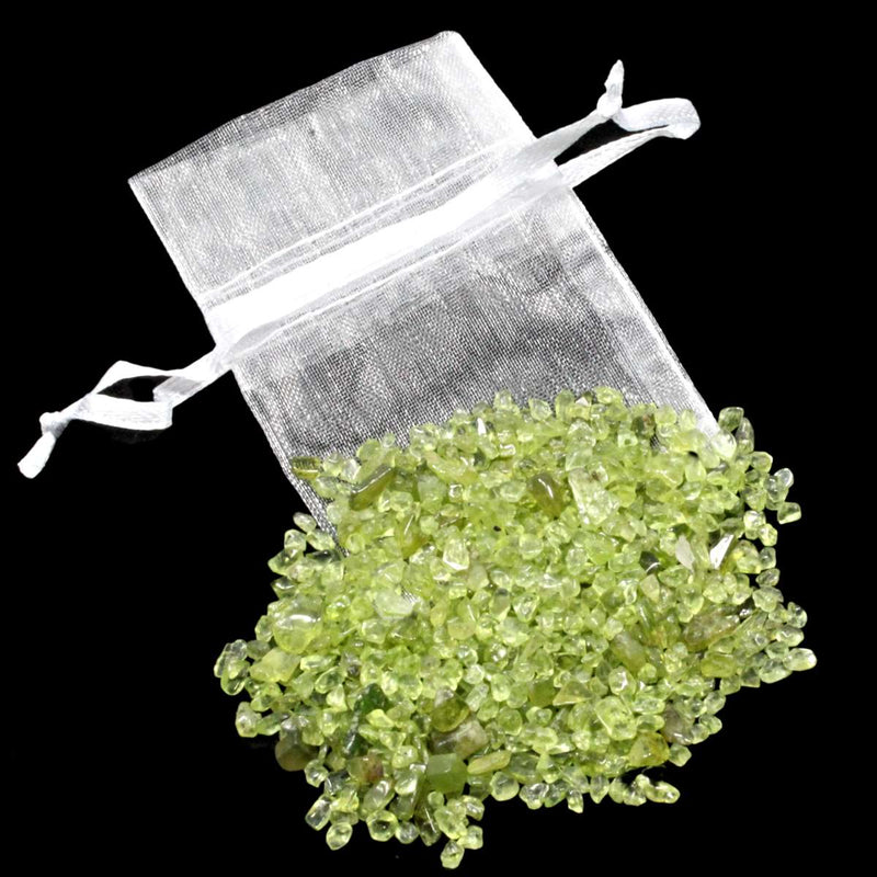 Peridot Crystal Chips (20g Bags)