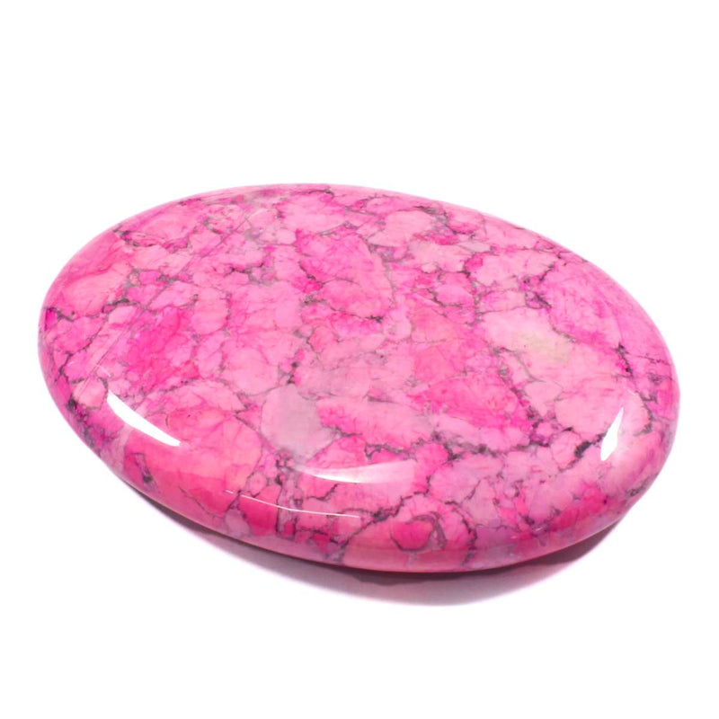 Pink Howlite Palm Stone