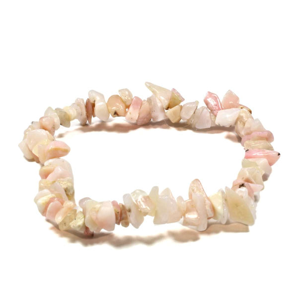 Pink Opal Stone Chip Bracelet