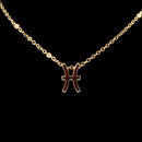Pisces Zodiac Gold Necklace