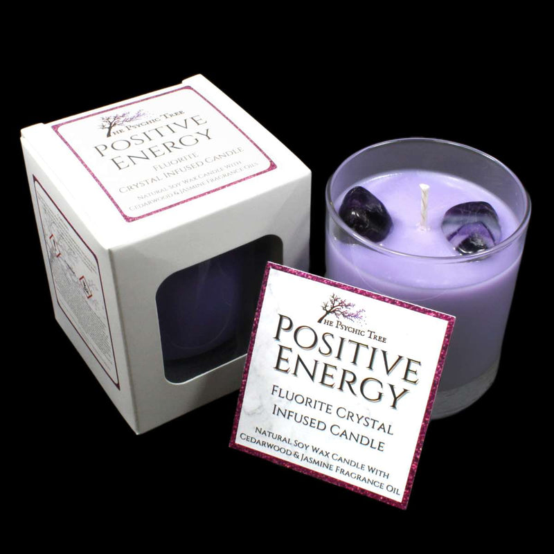 Positive Energy - Crystal Infused Scented Candle