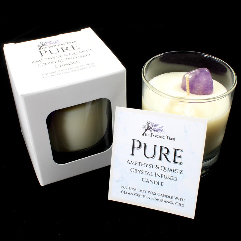 Pure - Crystal Infused Scented Candle