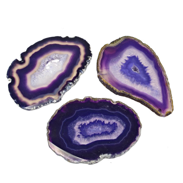 Agate Slice - Purple 50mm