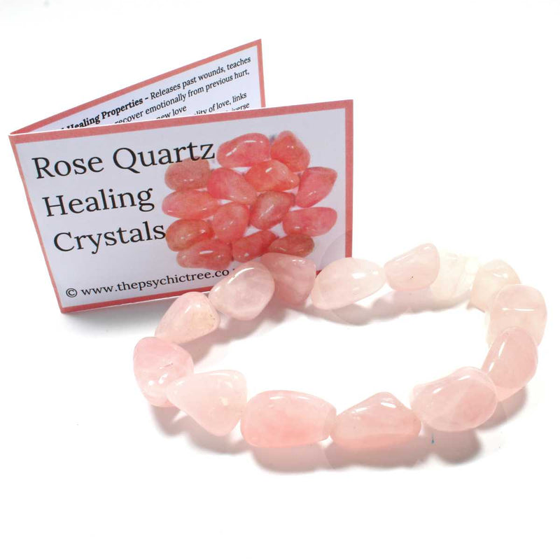 Rose Quartz Tumblestone Bracelet