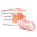 Rose Quartz Rough Crystal & Guide Pack