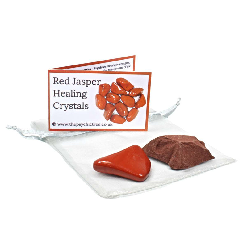 Red Jasper Rough 'n' Tumble Crystal Pack