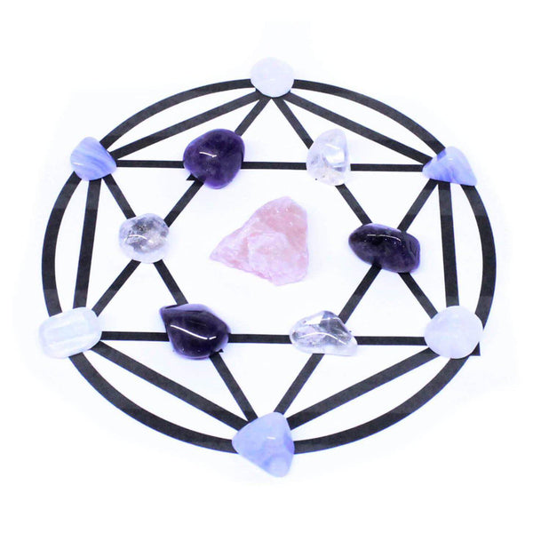 Reiki Healing Crystal Grid Pack