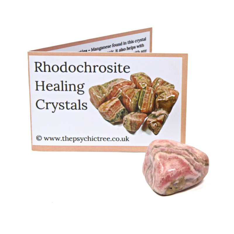 Rhodochrosite Polished Crystal & Guide Pack