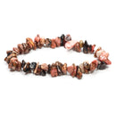 Rhodonite Stone Chip Bracelet
