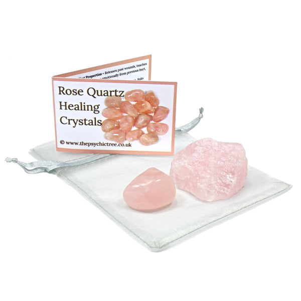 Rose Quartz Rough 'n' Tumble Crystal Pack