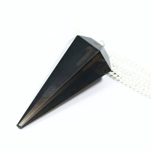 Smokey Quartz Faceted Cone Pendulum