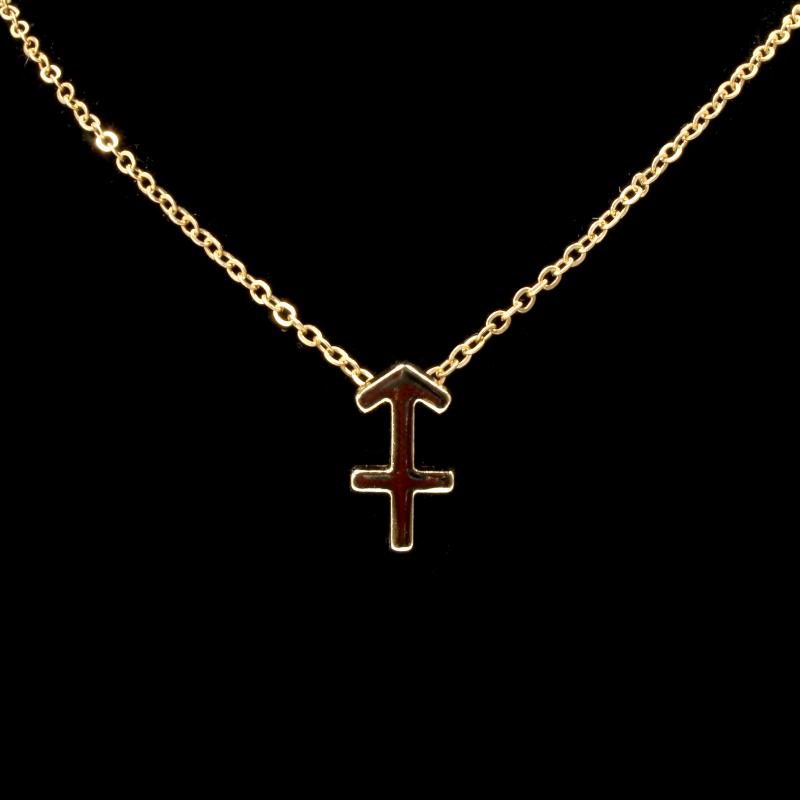 Sagittarius Gold Zodiac Necklace