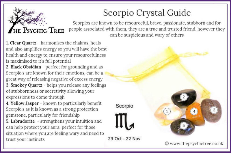 Scorpio - Sign Of The Zodiac Healing Crystal Pack