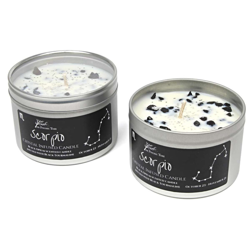 Scorpio - Crystal & Jewellery Scented Zodiac Candle