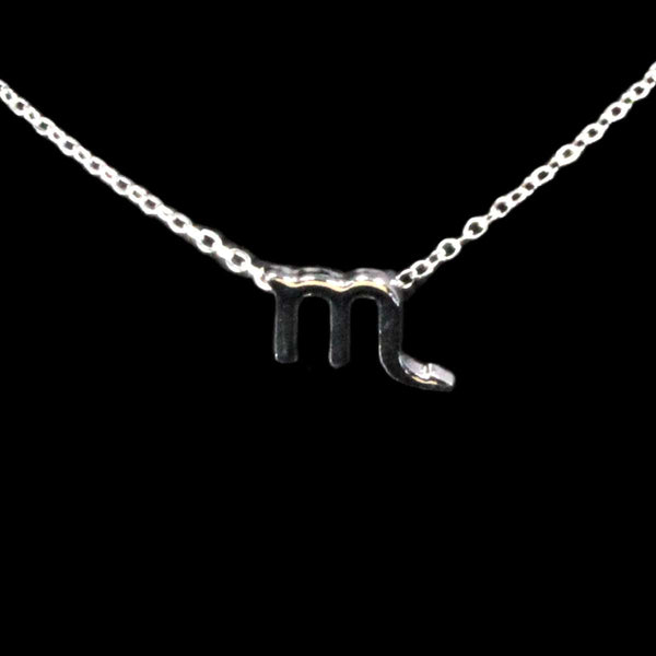 Scorpio Zodiac Silver Necklace