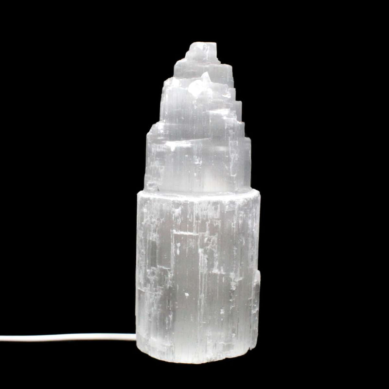 Selenite Mountain Lamp With Plug