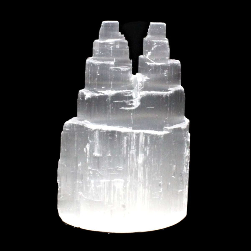 Selenite Twin Tower 10cm
