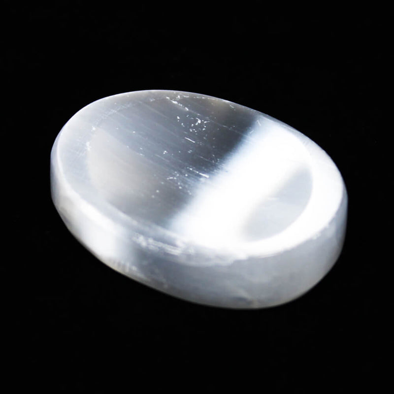 Selenite Worry Stone