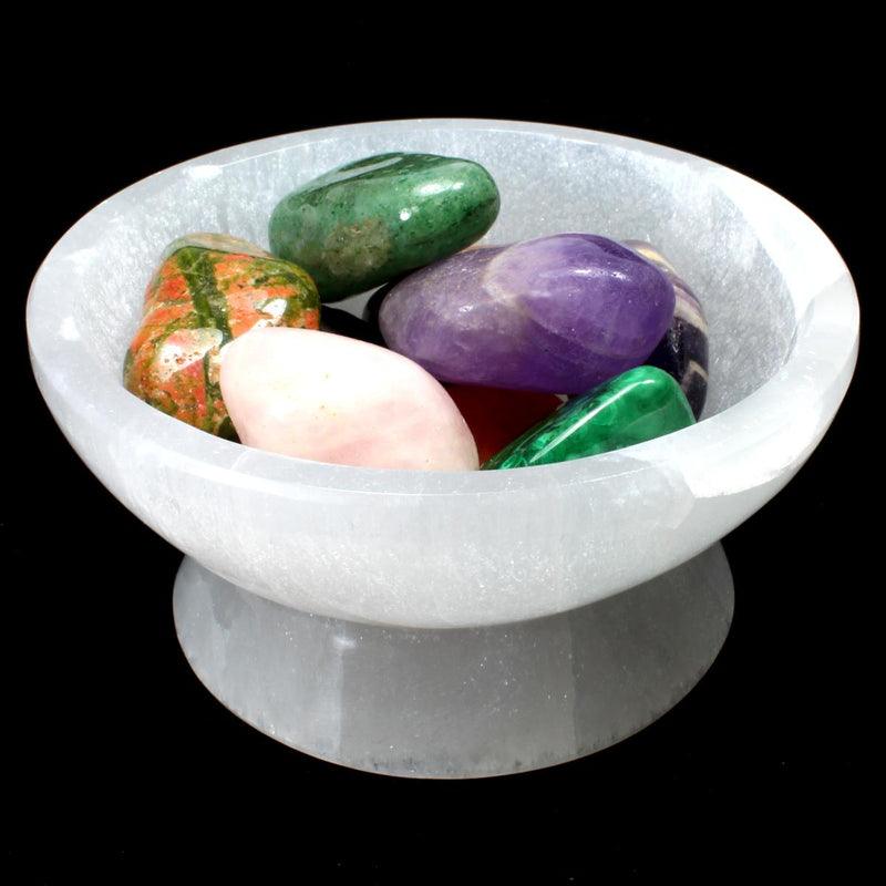 Selenite Cleansing Bowl & Stand