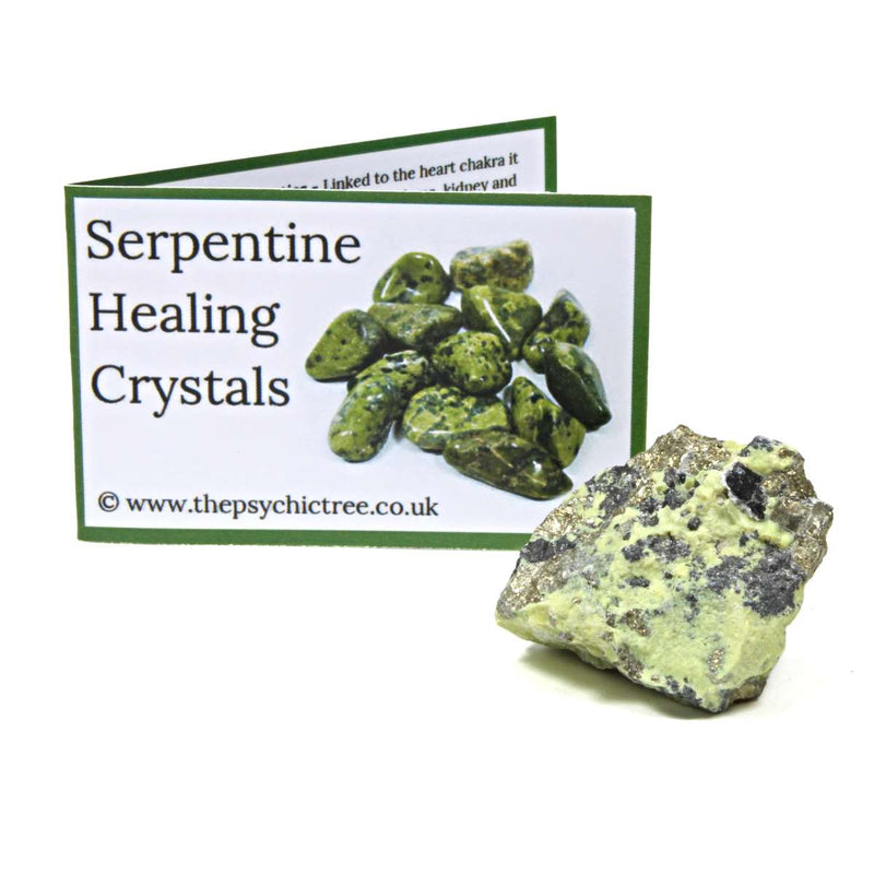 Serpentine Rough Crystal & Guide Pack