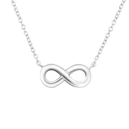 1/5 CT. T.W. Baguette and Round Diamond Infinity Twist Necklace in Sterling Silver 1/5 CT. T.W. Baguette and Round Diamond Infinity Twist Necklace in Sterling Silver